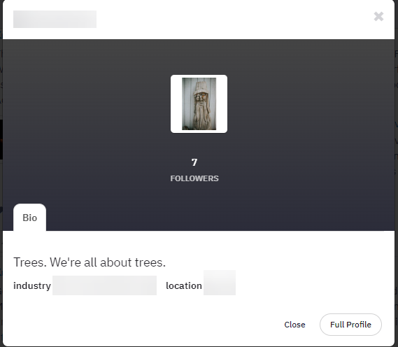 Image shows the Bio section for the LinkedIn Profile