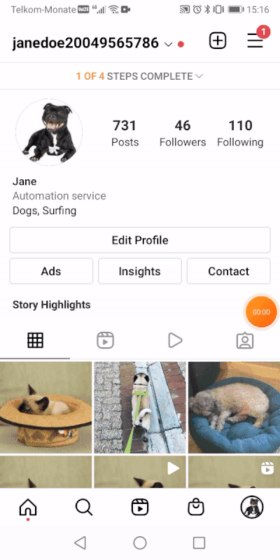 Reconvert an Instagram Business account